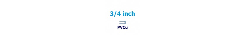 3/4 inch PVCu